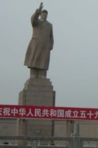 Mao Zedong statue in Xinjiang, China