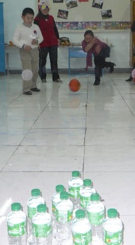 Halloween Party Bowling Pumpkin bowling at a Xinjiang Halloween Party
