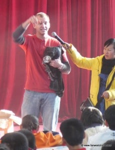 Me holding a live turkey