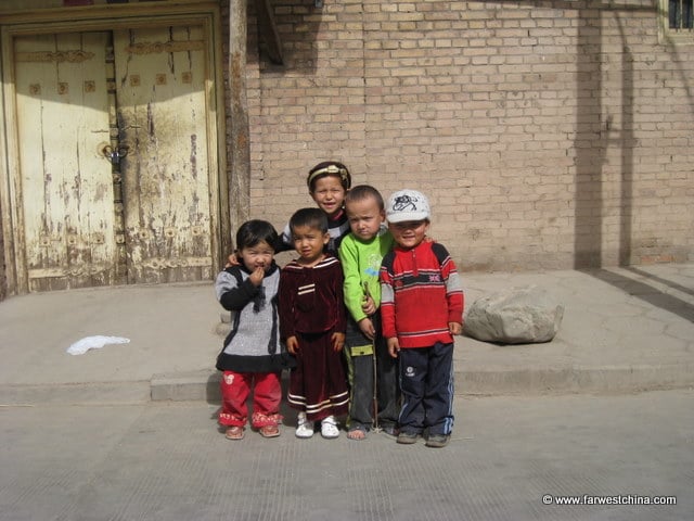 Kashgar Children Children smiling in Kashgar's Old City