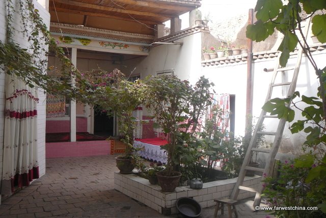 Kashgar Old City Courtyard A traditional Uyghur courtyard home