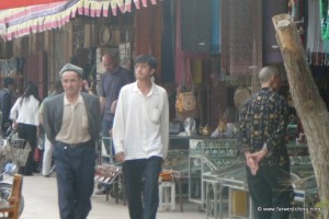Men walking in a Kashgar Market