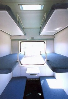 china hard sleeper Inside a Chinese hard sleeper compartment