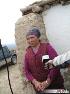 A woman from Wusu interviewed