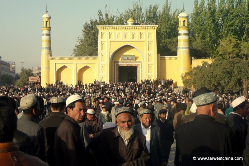 id kah mosque Kashgar's beautiful Id Kah mosque