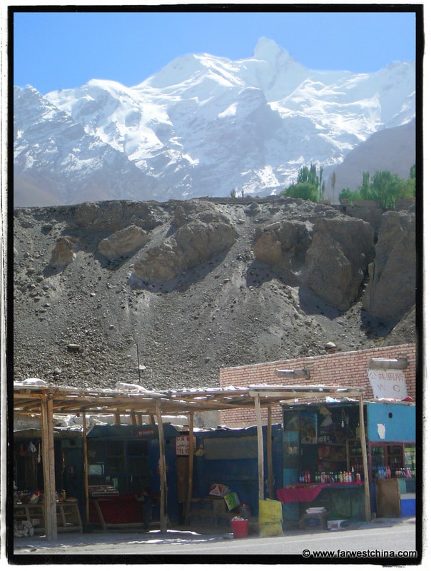 Karakoram Highway Reststop A rest stop along Xinjiang's Karakoram Highway