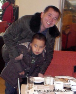 A Uyghur doctor and his son