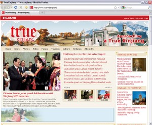 A screen shot of True Xinjiang