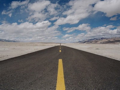 The Xinjiang-Tibet highway, the highest in the world