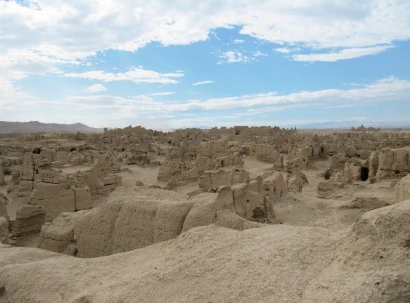 Gaochang Ancient City Ruins A view of Turpan's Ancient City ruins known as "Gaochang"