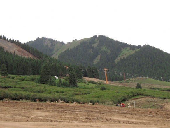 Xinjiang's Nanshan grasslands being bulldozed for a new golf course
