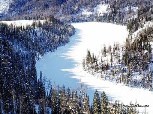 Kanas in Winter Xinjiang's Kanas Lake during the winter