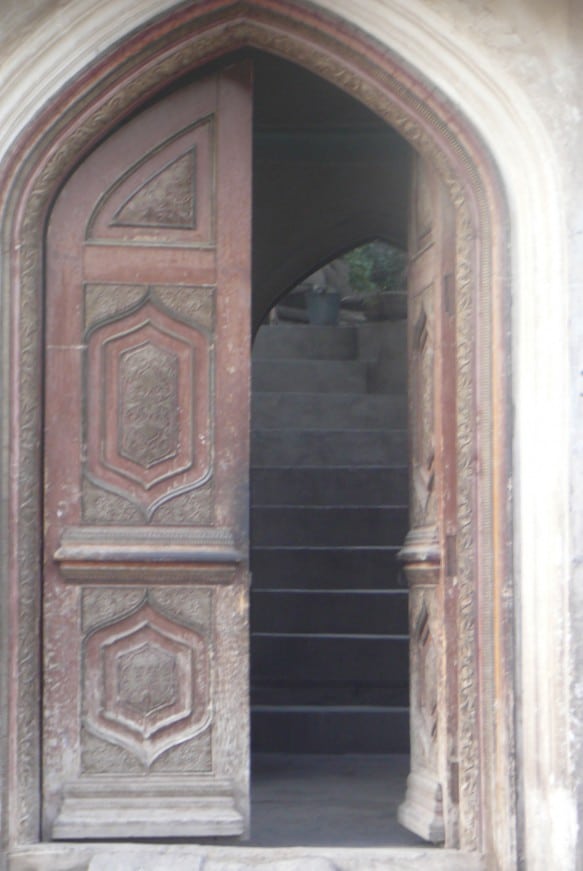 An open door in Kashgar's Old City in Xinjiang