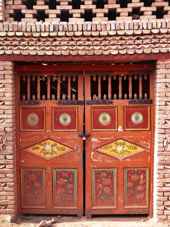 A Xinjiang door in the Uyghur part of Turpan