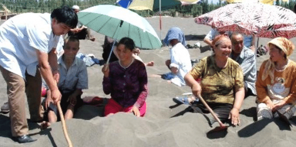 Sand Therapy in Turpan, Xinjiang