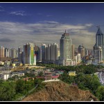 The Urumqi skyline as seen from Hong shan park