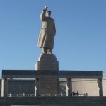 Mao's statue in the Kashgar People's Square