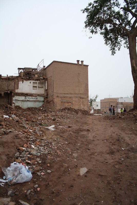 Another portion of Kashgar's Old Town demolished