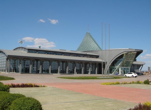 The Karamay airport in Xinjiang China