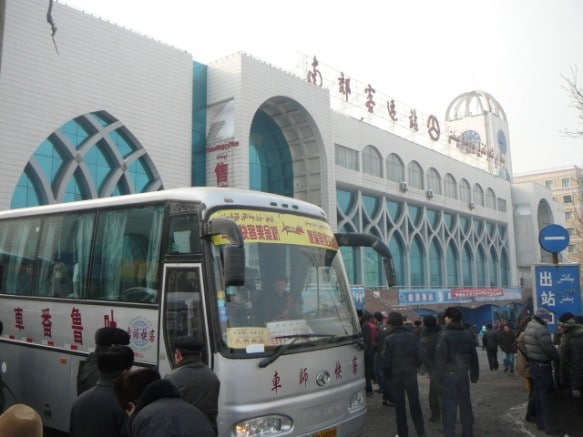 A view of the Urumqi South Bus station