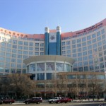 A view of Yili's Twin Star Hotel in Xinjiang, China