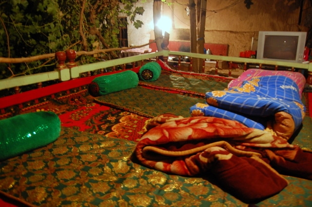A Uyghur bed in Tuyoq Xinjiang