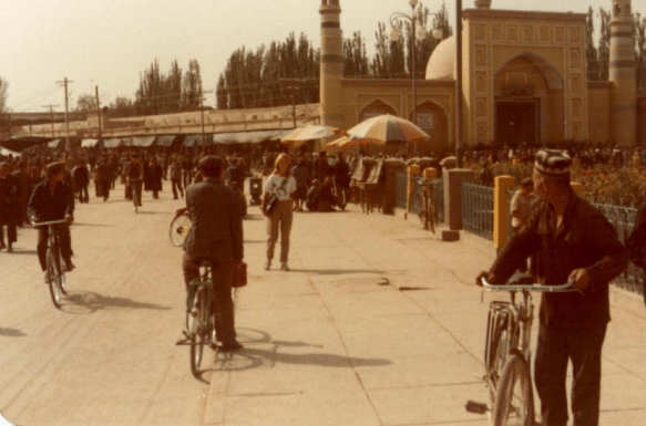 The Id Kah Mosque in Kashgar from 1983