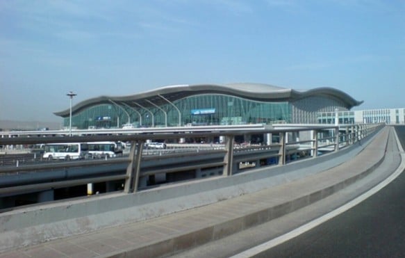 A view of Terminal 3 at Urumqi's International Airport in Xinjiang, China