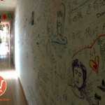 Creative hallway at the MaiTian Youth Hostel in Urumqi, Xinjiang