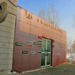 An outside view of the White Birch Hostel in Urumqi, Xinjiang