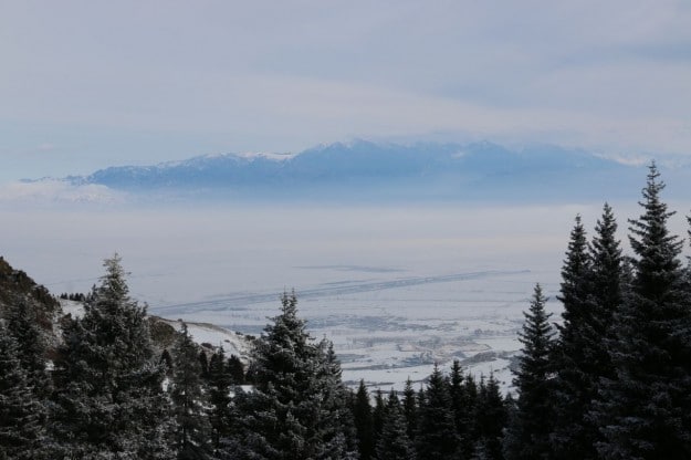 A view of the Bogeda Mountain across the Urumqi valley