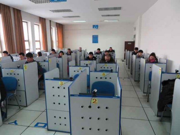 The testing area for the China driver's license
