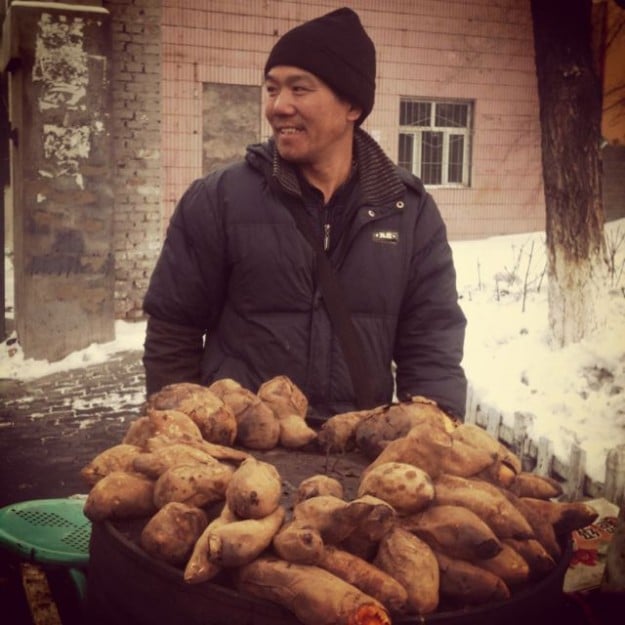 Xinjiang street food vendor