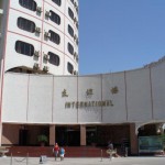 Entrance to the nicer part of the Chini Bagh Hotel in Kashgar, Xinjiang