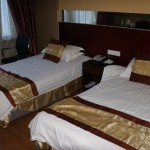 A standard room at the Turpan Jiaotong Hotel in Xinjiang