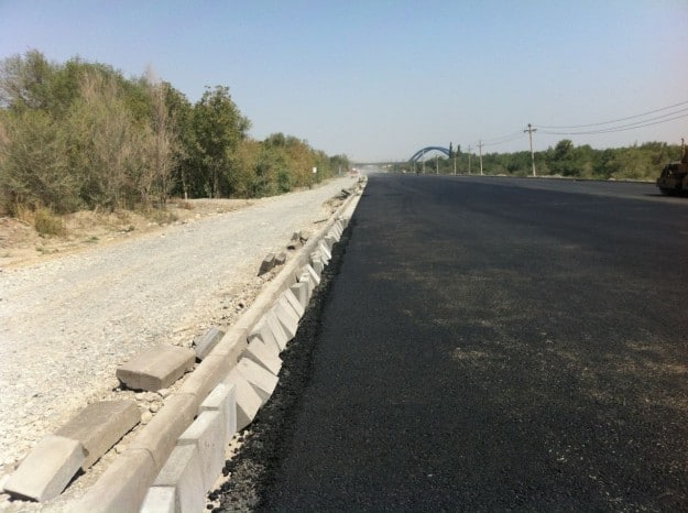 Walking 2 miles down the gravel road in Urumqi, Xinjiang