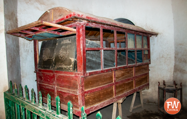 The alleged cart that carried the Fragrant Concubine's body from Beijing back to Kashgar in Xinjiang