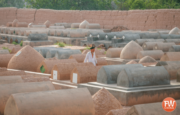 Cemetery surrounding Kashgar's Apak Khoja tourist complex