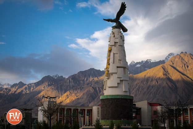 Eagle monument in Tashkorgan, Xinjiang