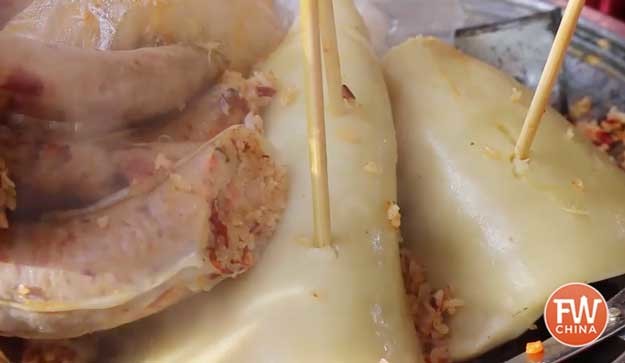 Closeup of Uyghur Sheep Intestine