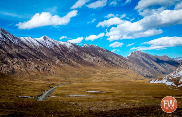 The Xinjiang Tianshan and highway 216 in China