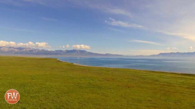 Sayram Lake in Yili, Xinjiang (China)