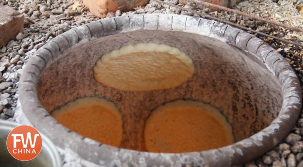 The tannur, an oven to make Uyghur bread