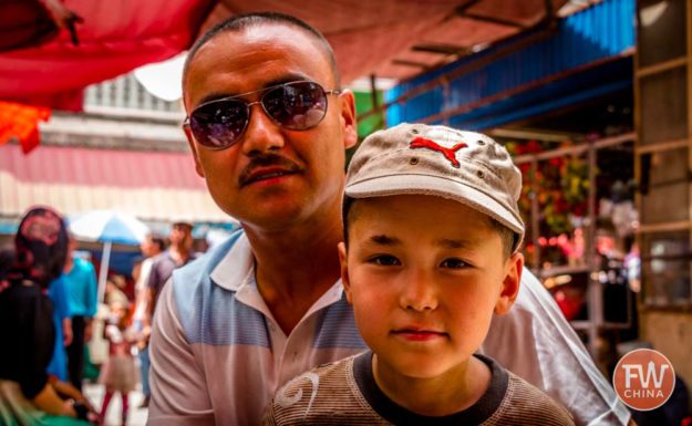 Uyghur father and son