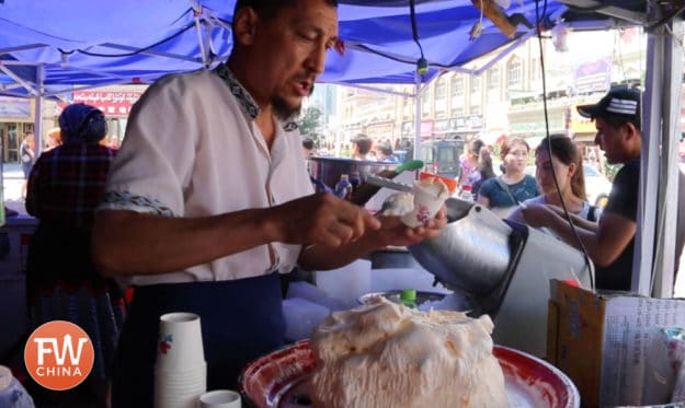 Uyghur ice cream in Urumqi, Xinjiang