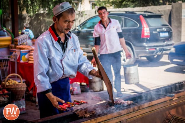 A kebab seller in the small village of Opal