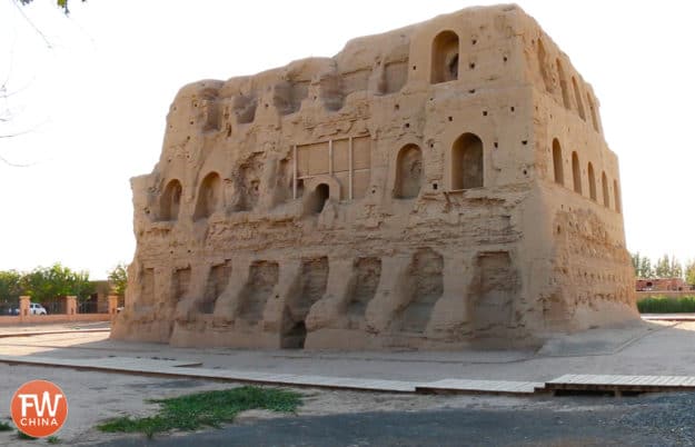 Xinjiang's Taizang Tower near Turpan in Xinjiang