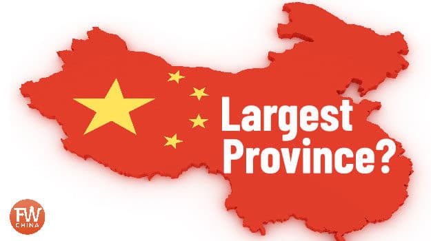 What is the largest province in China?