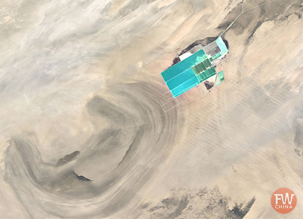 Potash fertilizer plant in the Xinjiang Desert (China)